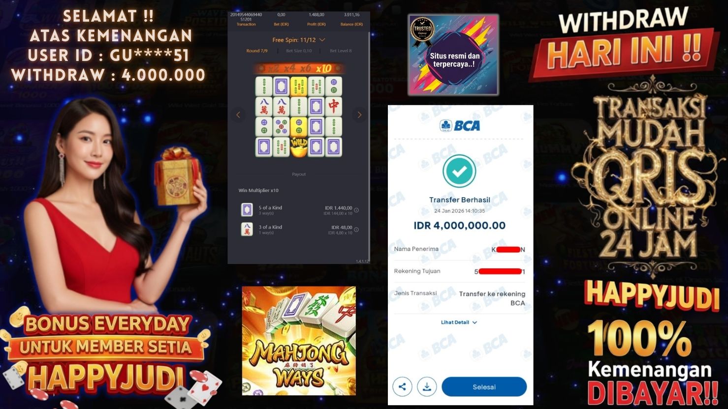 HAPPYJUDI JACKPOT SLOT MAHJONG WAYS 